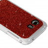Housse Etui Coque Rigide pour Samsung Galaxy Y Style Paillette Couleur Rouge