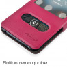 Etui double S-View Universel S Couleur rose fushia pour Nokia 1