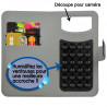 Housse Coque Etui Portefeuille Universel Style Diamant pour Archos 50 Helium 4G Couleur Noir