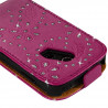 Housse Coque Etui pour Samsung Chat 335 Style Diamant Couleur Rose Fushia