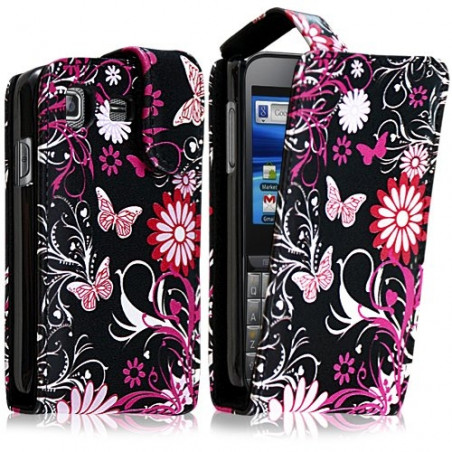 Housse coque étui pour Samsung Galaxy Pro B7510 avec motifs + film protection écran