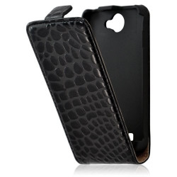 Housse étui coque style crocodile pour Galaxy W i8150