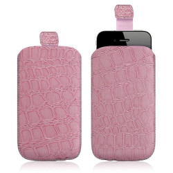 Housse coque étui pochette style croco pour Apple Iphone 4/4S