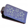 Housse coque étui fleur violet pour Motorola Atrix + film protecteur