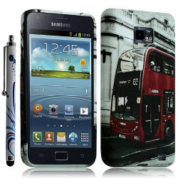 Housse Coque pour Samsung Galaxy S2 Motif KJ01 + Stylet