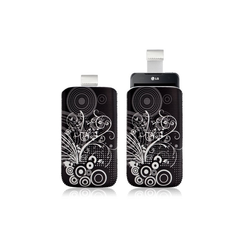 Housse coque étui pochette pour LG Optimus 2X avec motif