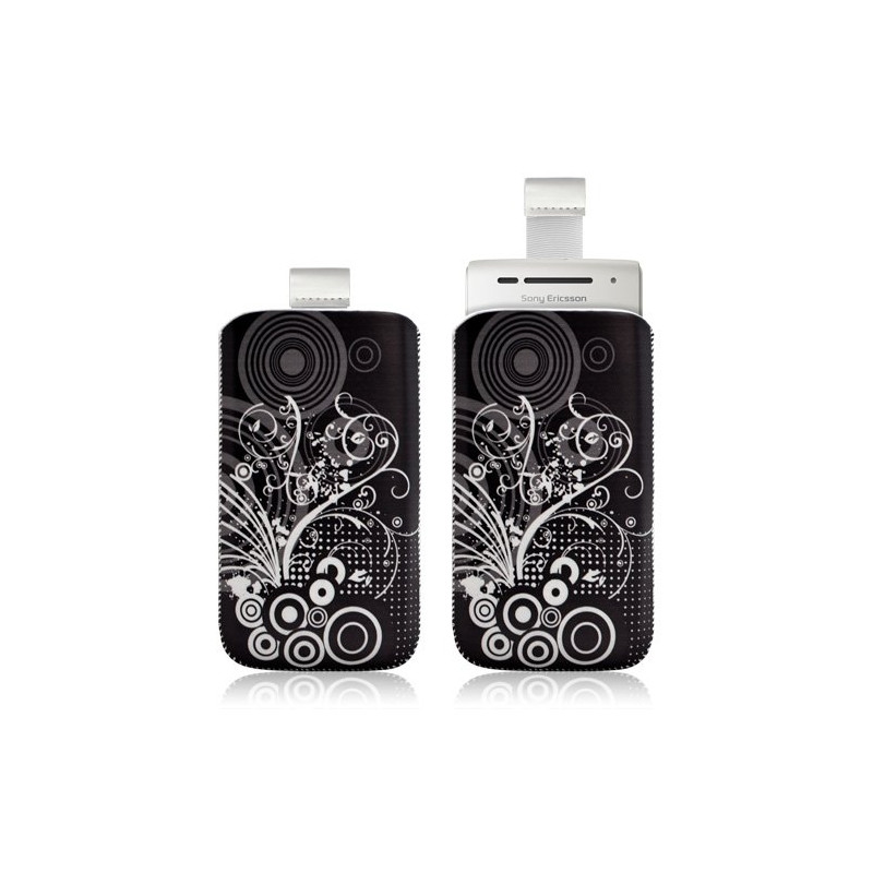 Housse coque étui pochette pour Sony Ericsson Xperia X8 avec motif