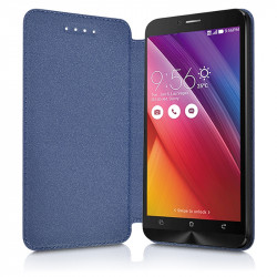 Coque Housse Etui avec Rabat Latéral Fonction Support pour Wiko Cink Slim couleur Blanc