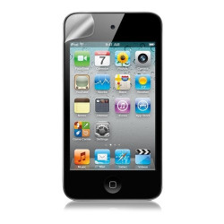 Housse coque étui pour Apple Ipod 4G couleur noir avec motifs fleurs + film protection écran
