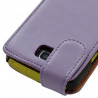 Housse coque étui pour Samsung galaxy mini s5570 couleur violet clair + film protecteur