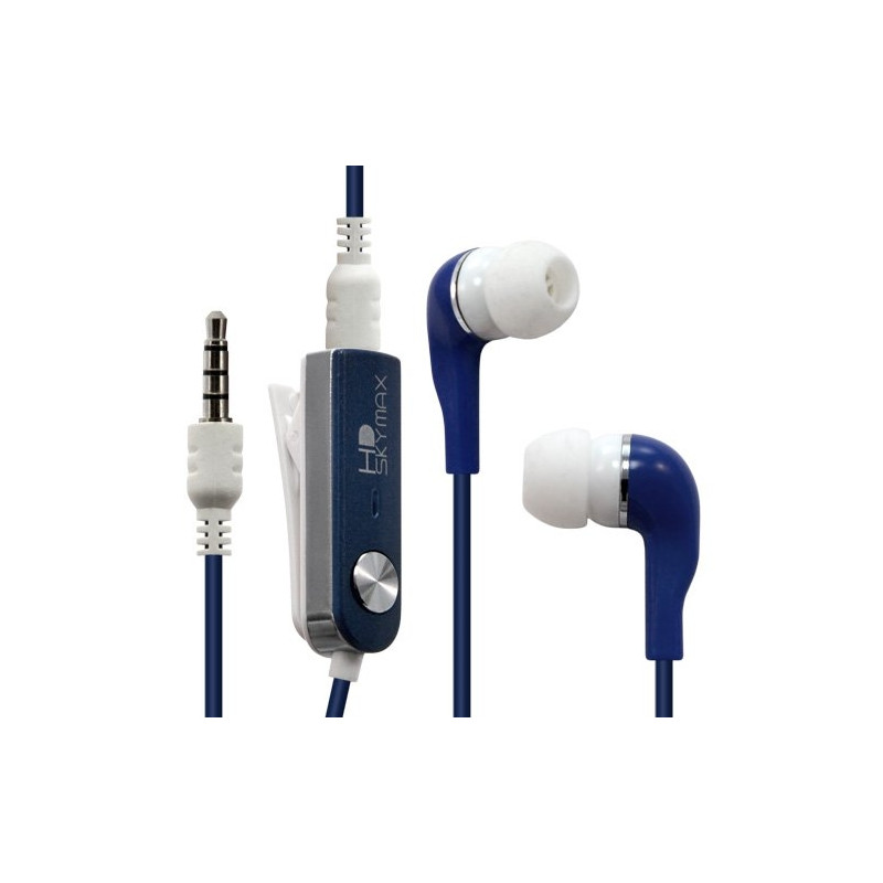 Kit piéton main libre couleur bleu pour Apple : iPhone / iPhone 3G / iPhone 3GS / iPhone 4 / iPhone 4S / iPod Nano 1G / iPod Na