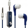 Kit piéton main libre couleur bleu pour Apple : iPhone / iPhone 3G / iPhone 3GS / iPhone 4 / iPhone 4S / iPod Nano 1G / iPod Na