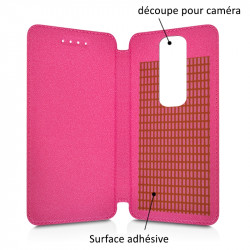 Etui à Rabat Couleur Rose (Ref.5-A) pour Smartphone Orange Rise 51