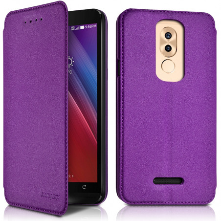 Etui à Rabat Couleur Violet (Ref.5-A) pour Smartphone Orange Rise 51