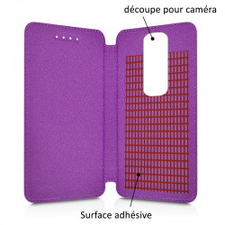 Etui à Rabat Couleur Violet (Ref.5-A) pour Smartphone Orange Rise 51