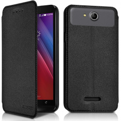 Etui à rabat latéral Support  Couleur Anthracite pour LG G3 + Film de protection