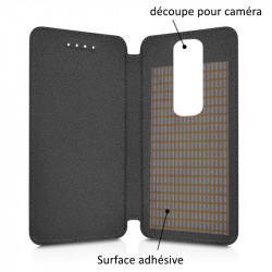 Etui à Rabat Couleur Anthracite (Ref.5-A) pour Smartphone Orange Rise 51