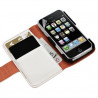 Housse coque étui portefeuille pour Apple iPhone 3G / 3GS avec motif HF14+ film protecteur