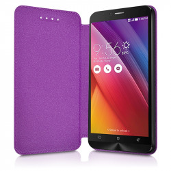 Coque Housse Etui avec Rabat Latéral Fonction Support pour Wiko Cink Slim couleur Blanc