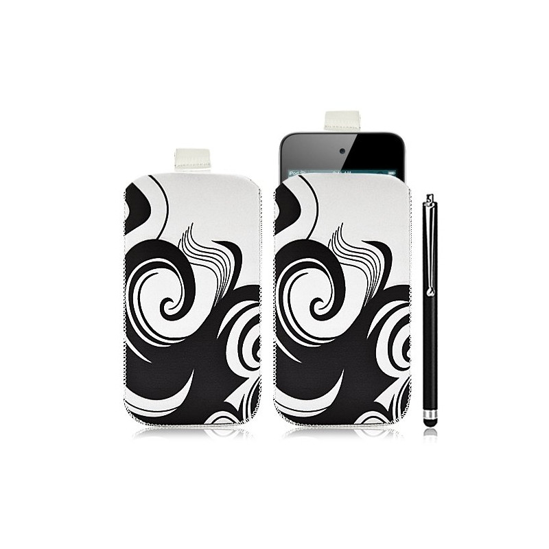 Housse coque étui pochette pour Apple Ipod Touch 4G avec motif HF04 + Stylet luxe