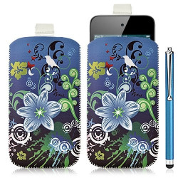 Housse coque étui pochette pour Apple Ipod Touch 4G avec motif HF09 + Stylet luxe