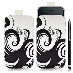 Housse coque étui pochette pour Apple Iphone 3G/3GS avec motif HF04 + Stylet luxe