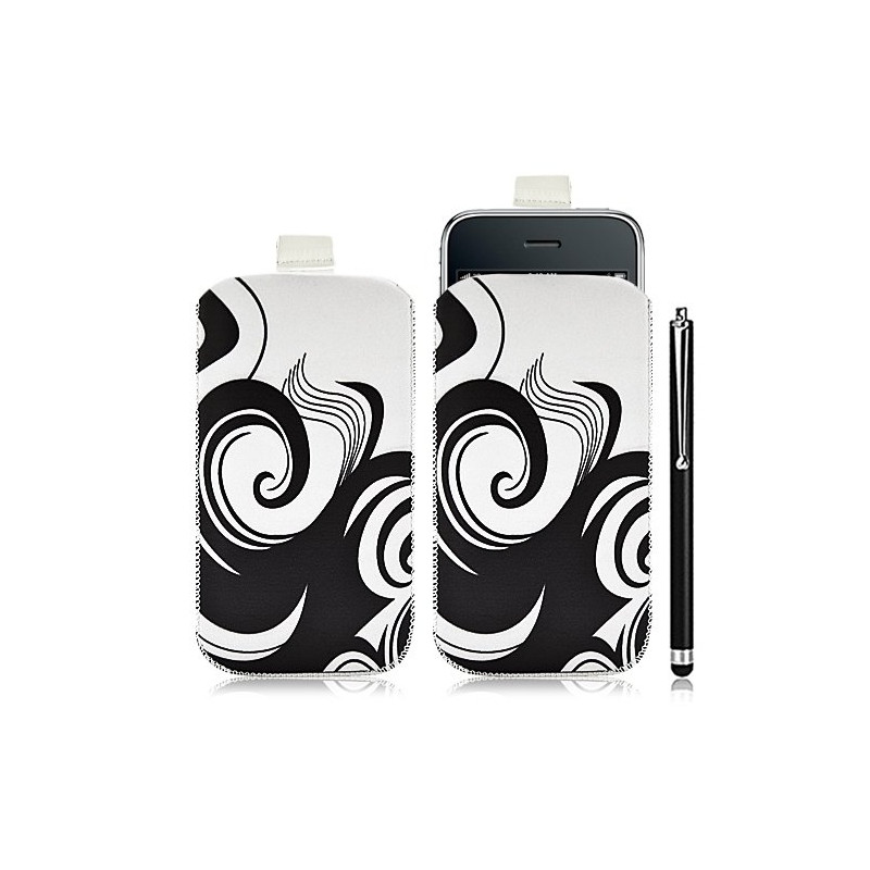 Housse coque étui pochette pour Apple Iphone 3G/3GS avec motif HF04 + Stylet luxe