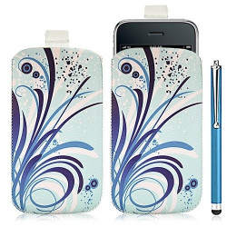 Housse coque étui pochette pour Apple Iphone 3G/3GS avec motif HF08 + Stylet luxe