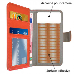 Etui Portefeuille Couleur Bleu (Ref.3-A) pour Smartphone Polaroid Soho 5 4G