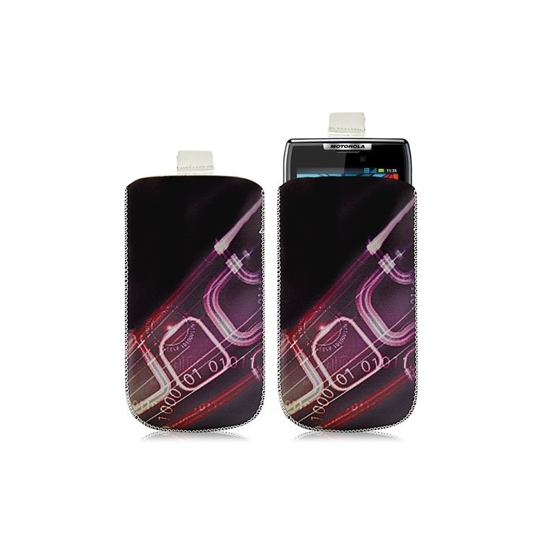 Housse coque étui pochette pour Motorola Razr XT910 avec motif HF07