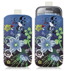Housse coque étui pochette pour Samsung Chat 335 S3350 avec motif HF09