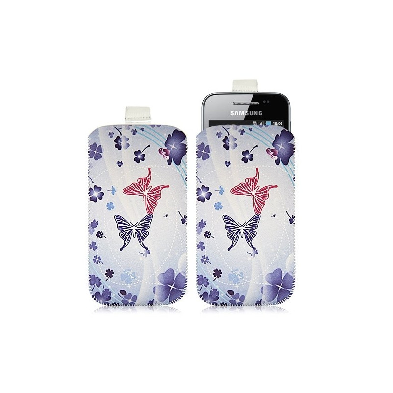 Housse coque étui pochette pour Samsung Galaxy Ace S5830 avec motif HF06