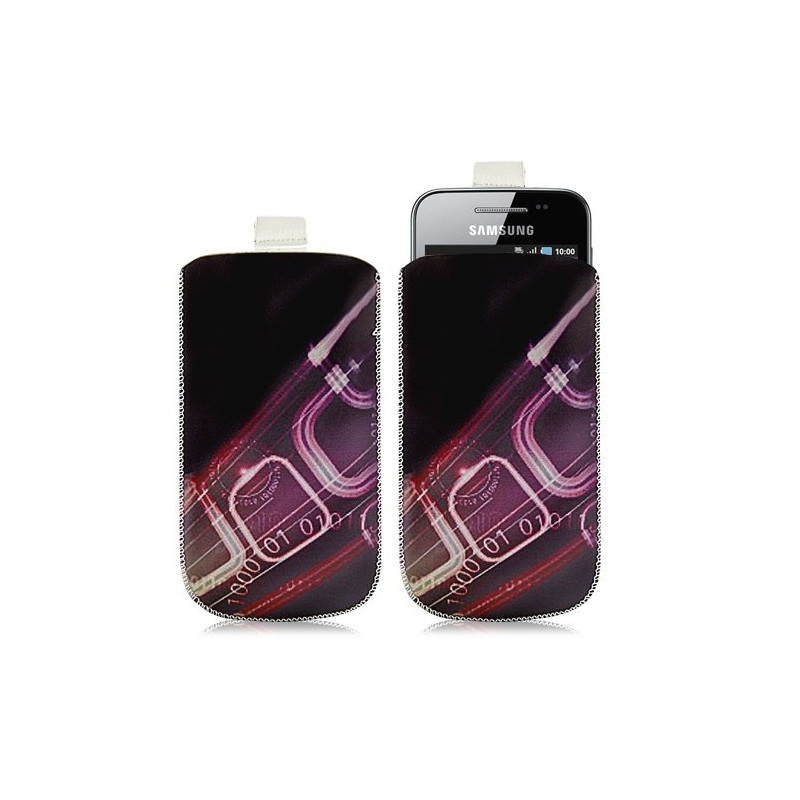 Housse coque étui pochette pour Samsung Galaxy Ace S5830 avec motif HF07