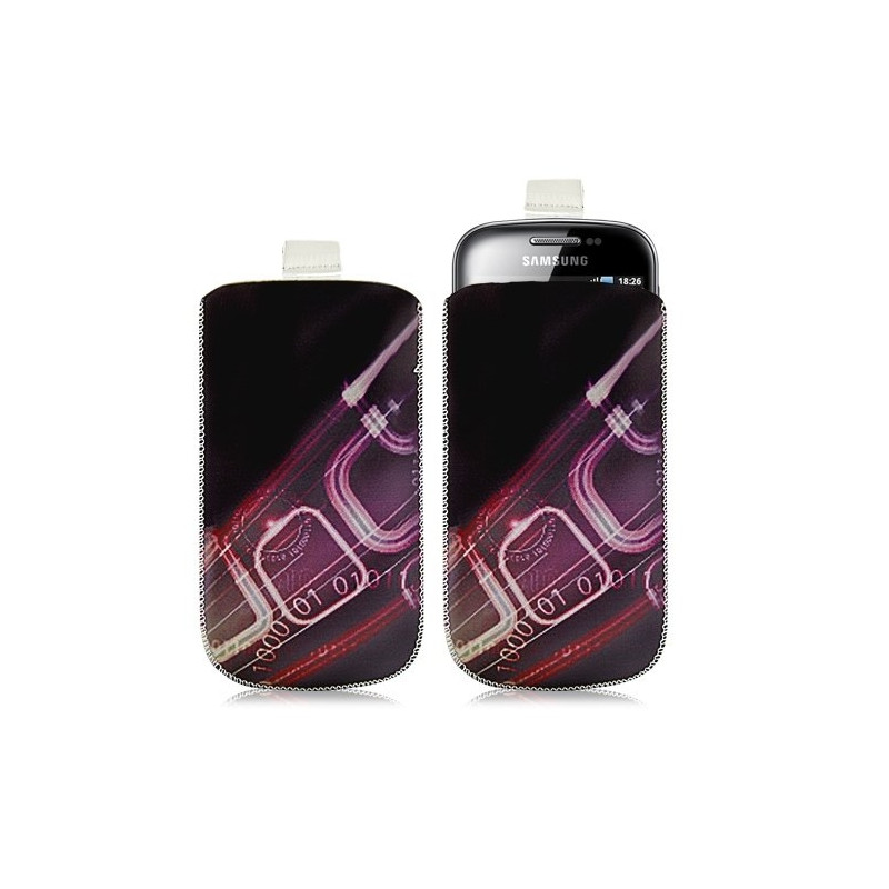 Housse coque étui pochette pour Samsung Galaxy Fit S5670 avec motif HF07