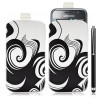 Housse coque étui pochette pour Samsung Galaxy S i9000 avec motif HF04+ stylet luxe