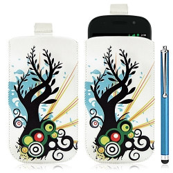 Housse coque étui pochette pour Samsung Google Nexus S i9020 avec motif HF03+ stylet luxe