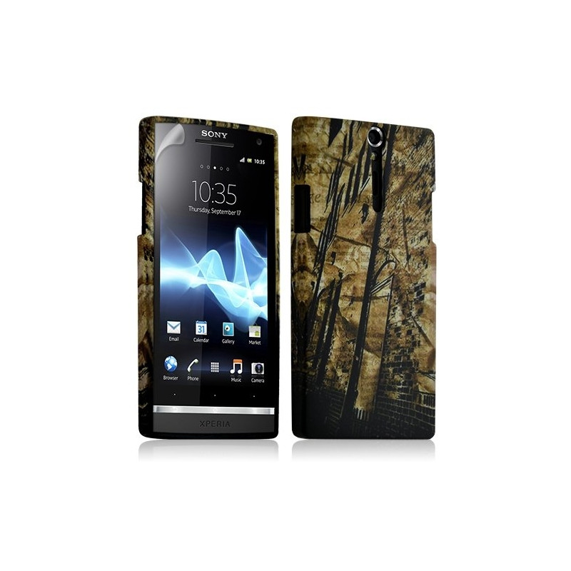 Housse coque étui gel pour Sony Xperia S motif LM09+ Film protecteur