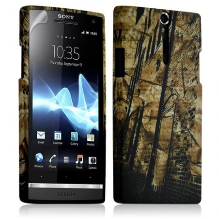 Housse coque étui gel pour Sony Xperia S motif LM09+ Film protecteur