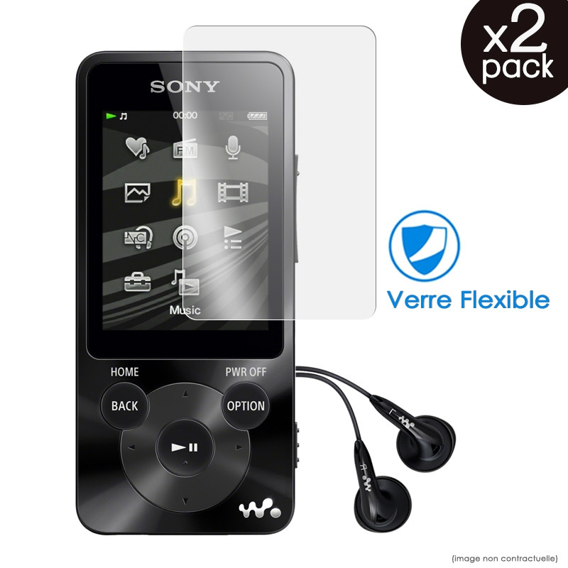 Verre Fléxible Dureté 9H pour Sony NWZ-E580 (Pack x2)