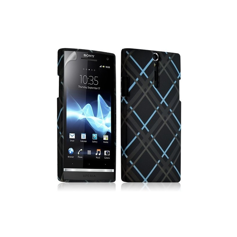 Housse coque étui gel pour Sony Xperia S motif HF23+ Film protecteur