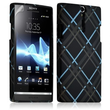 Housse coque étui gel pour Sony Xperia S motif HF23+ Film protecteur