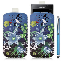 Housse coque étui pochette pour Samsung Omnia 7 i8700 avec motif HF09+ stylet luxe