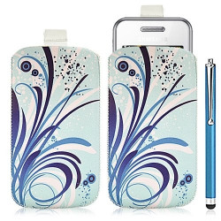 Housse coque étui pochette pour Samsung Player One S5230 avec motif HF08+ stylet luxe