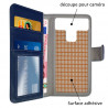 Etui Portefeuille Bleu (Ref.4-C) pour Smartphone Logicom ID Bot 53+