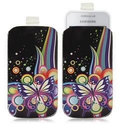 Housse coque étui pochette pour Samsung Wave 575 S5750 avec motif HF05