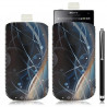 Housse coque étui pochette pour Sony Xperia S avec motif HF10+ stylet luxe