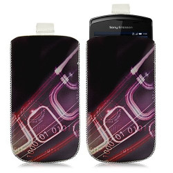 Housse coque étui pochette pour Sony Ericsson Xperia Play avec motif HF07