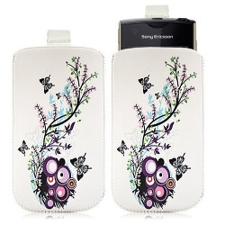 Housse coque étui pochette pour Sony Ericsson Xperia Ray avec motif HF01