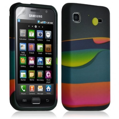 Housse coque étui gel pour Samsung Galaxy S i9000 motif LM04+ Film protecteur