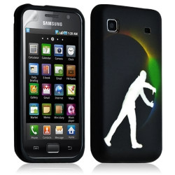 Housse coque étui gel pour Samsung Galaxy S i9000 motif LM05+ Film protecteur